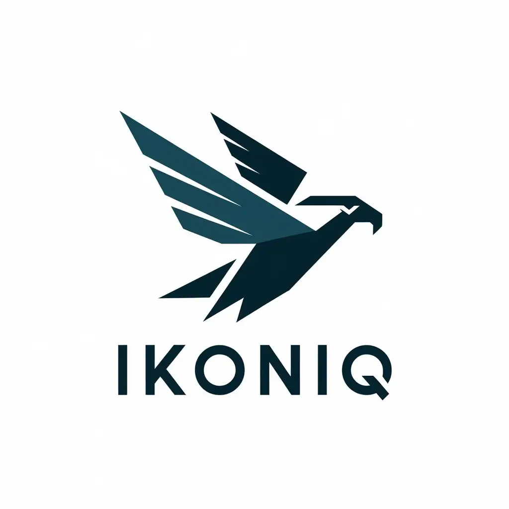 LOGO Design For IKONIQ Sharp Eagle Vector Logo for Sports Fitness