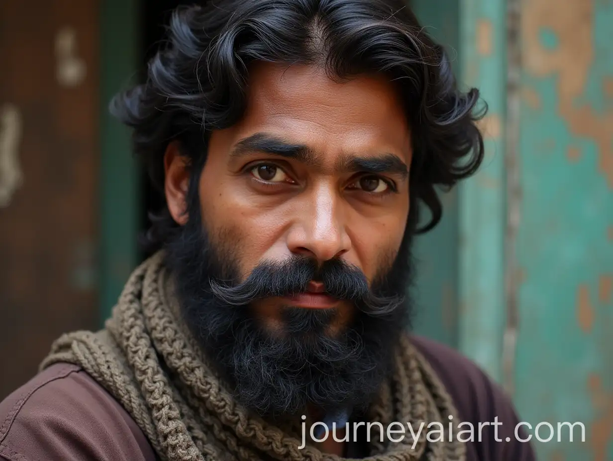 Portrait-of-a-Pakistani-Man-in-Traditional-Attire
