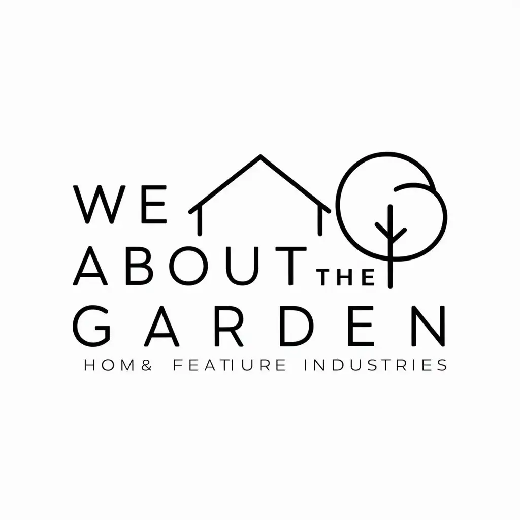 LOGO-Design-For-We-About-The-Garden-Minimalistic-House-and-Tree-Symbol-with-Clear-Background