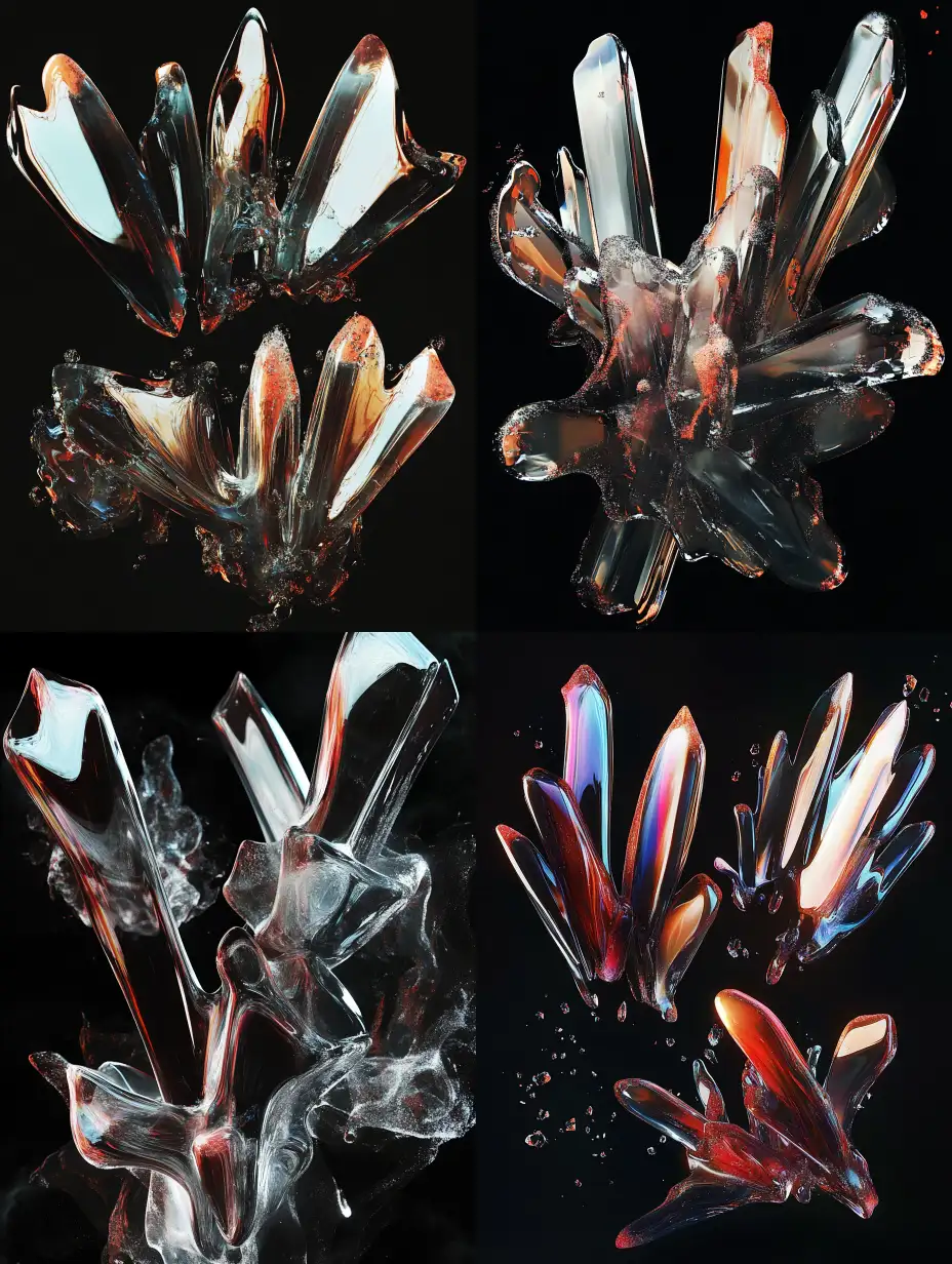 Surreal-Shard-Form-on-Black-Background