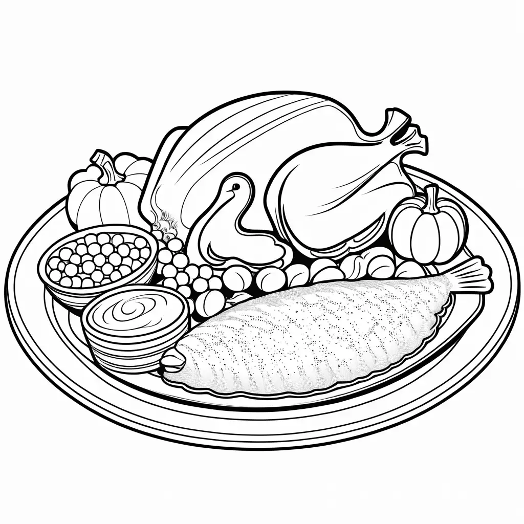 Fun-Thanksgiving-Feast-Coloring-Page-for-Kids