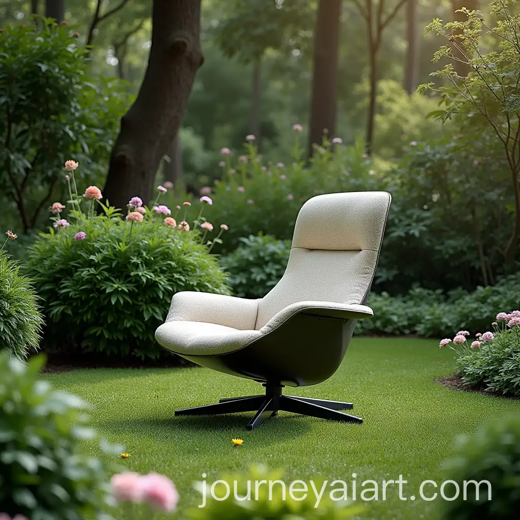 ArtifortAI-Art-Prompt-Expansion-F585-Chair-in-a-Lush-Garden-Setting