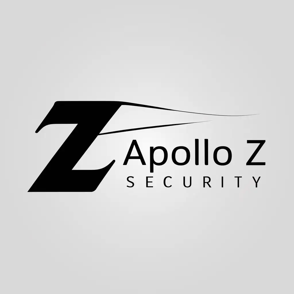 LOGO Design for Apollo Z Security Vector Z Symbol with Clean and Modern Design