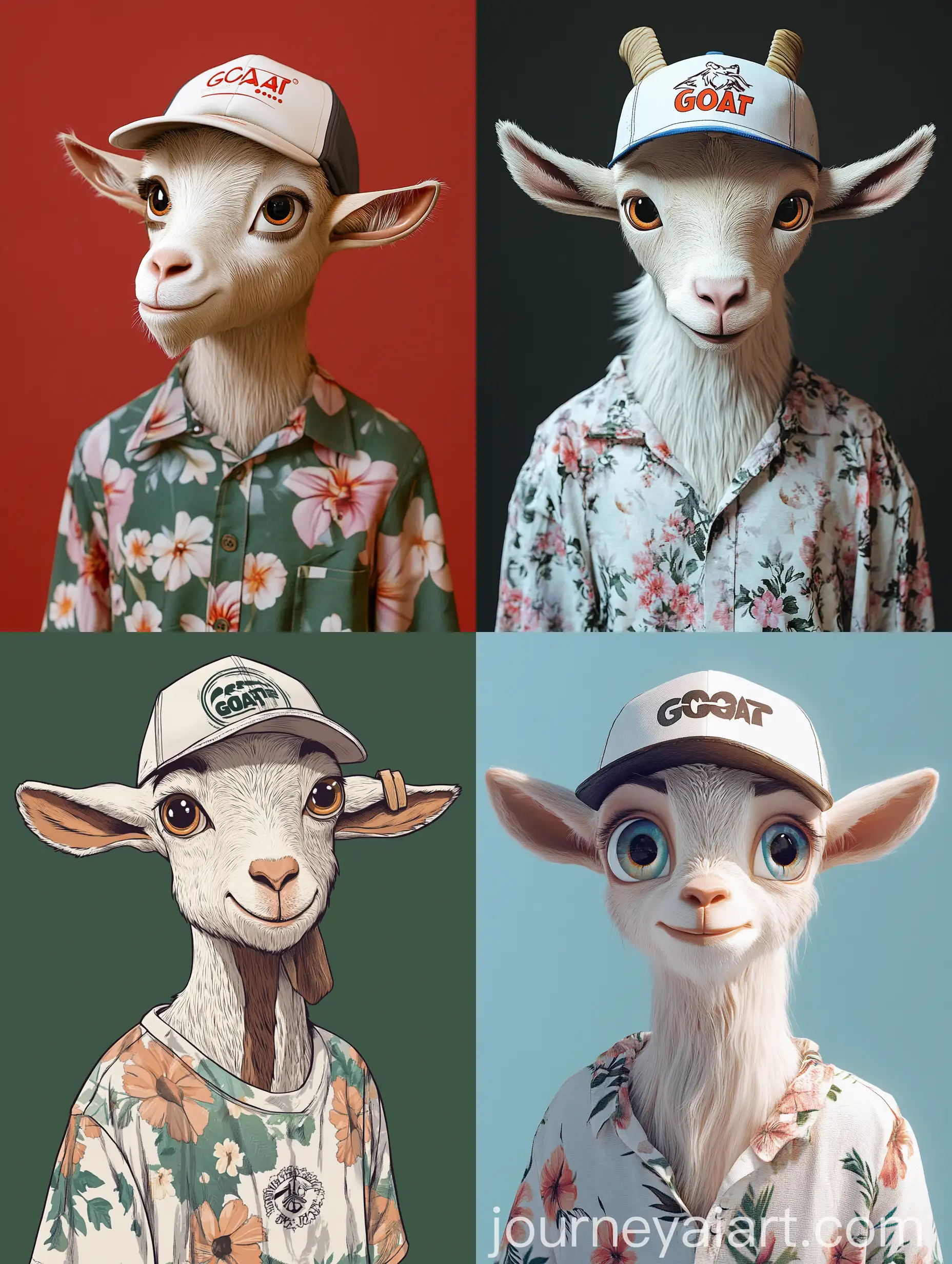 Confident-Goat-Trader-in-Casual-TShirt-and-Cap