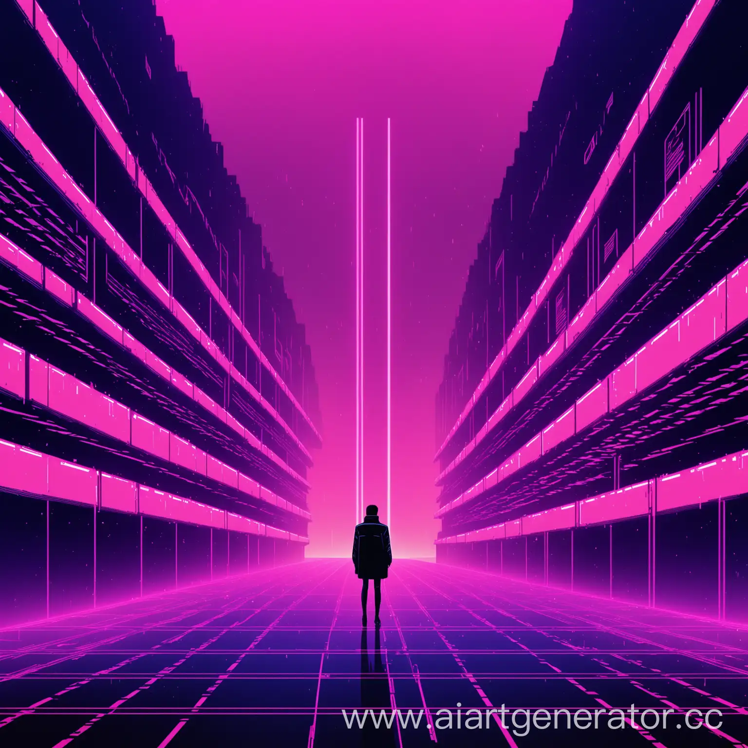 Futuristic-Synthwave-Track-Cover-Depicting-Calm-Dystopian-Aesthetics-in-8K