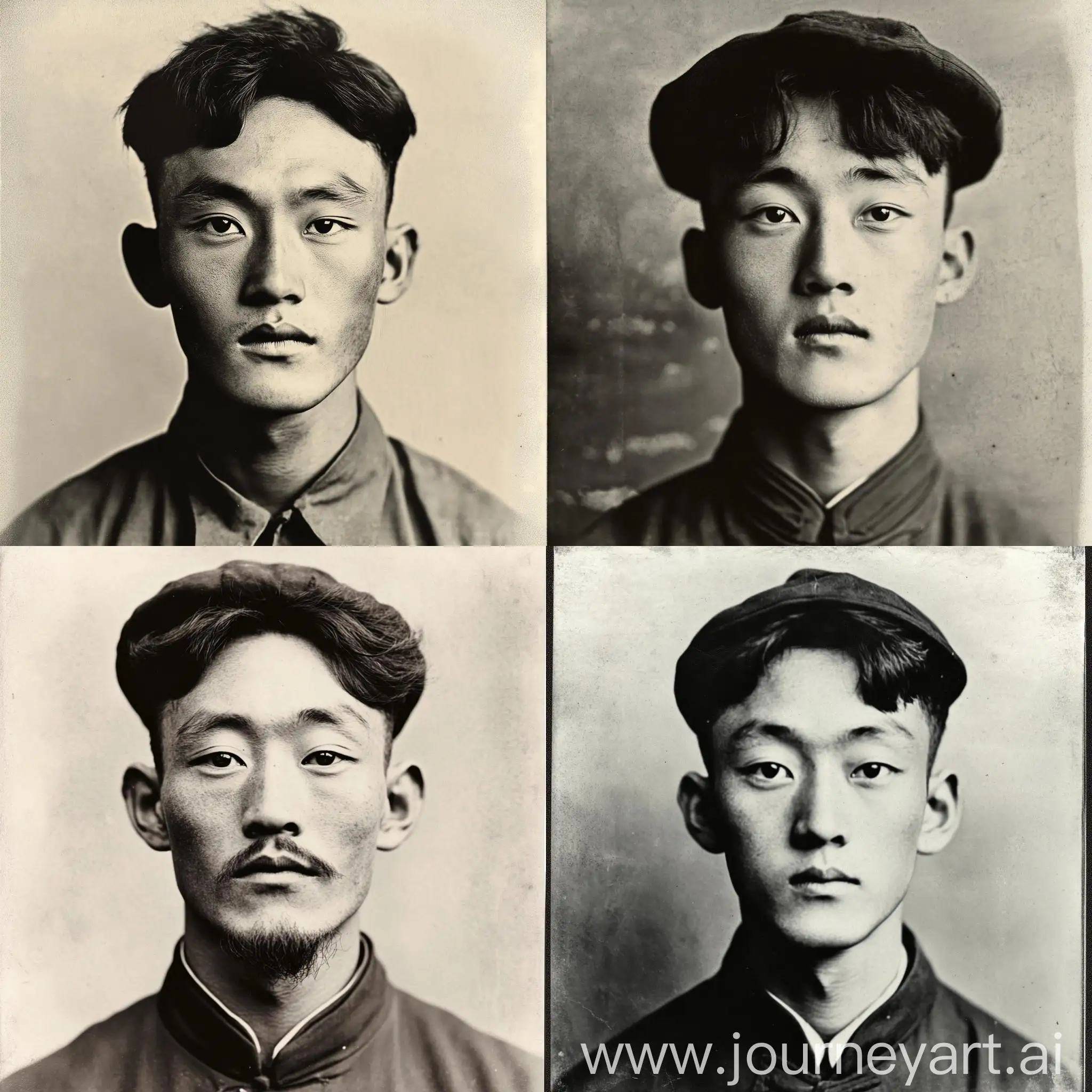 Portrait-of-a-16YearOld-Chinese-Boy-in-1900-Monochrome