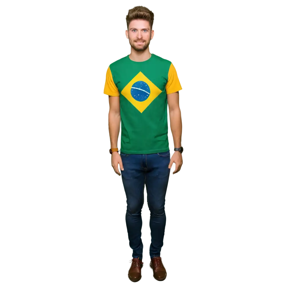 Create-a-Male-Person-with-a-Shirt-of-Brazil-HighQuality-PNG-Image