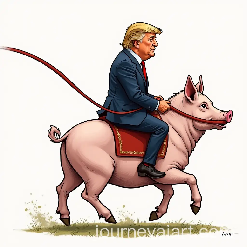 Zelensky-on-TrumpsAI-Art-Prompt-Expansion-Leash-Riding-Putin-on-a-Pig