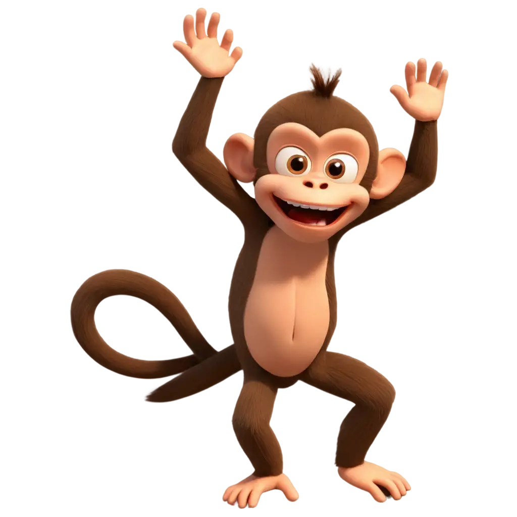 Animated-Monkey-PNG-Image-Expressive-and-Dynamic-Artwork-for-Digital-Content