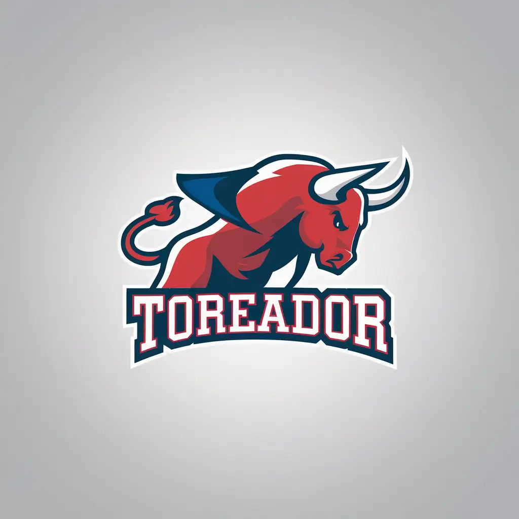 LOGO Design for Toreador Minimalistic College Motador with Bull Symbol