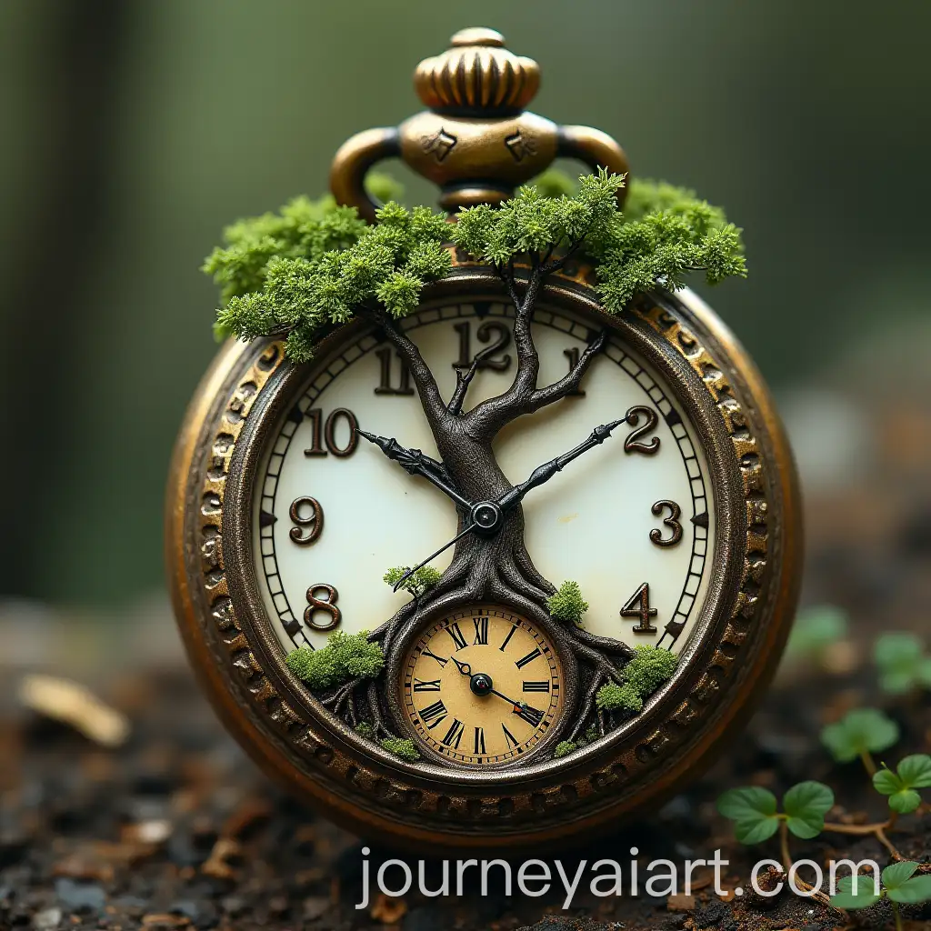 Detailed-Pocket-Watch-Tree-Calendar-and-Clock-Representation