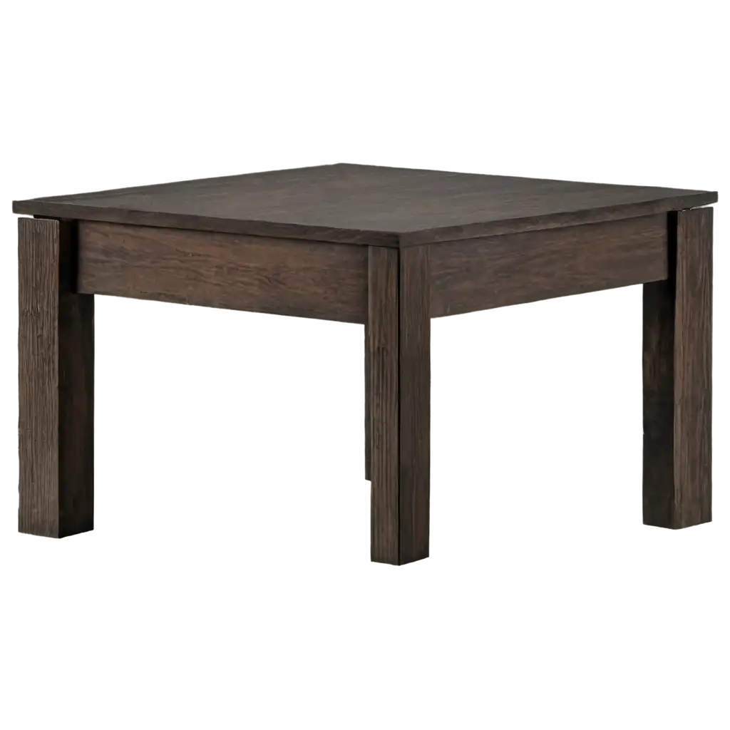 HighQuality-PNG-of-a-Dark-Wooden-Square-Table-for-Versatile-Use