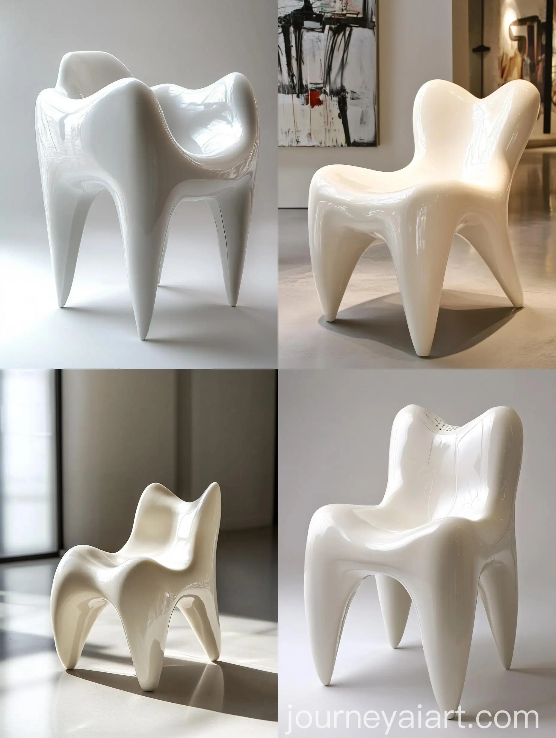 A-Modern-White-Tooth-Chair-in-Minimalistic-Design