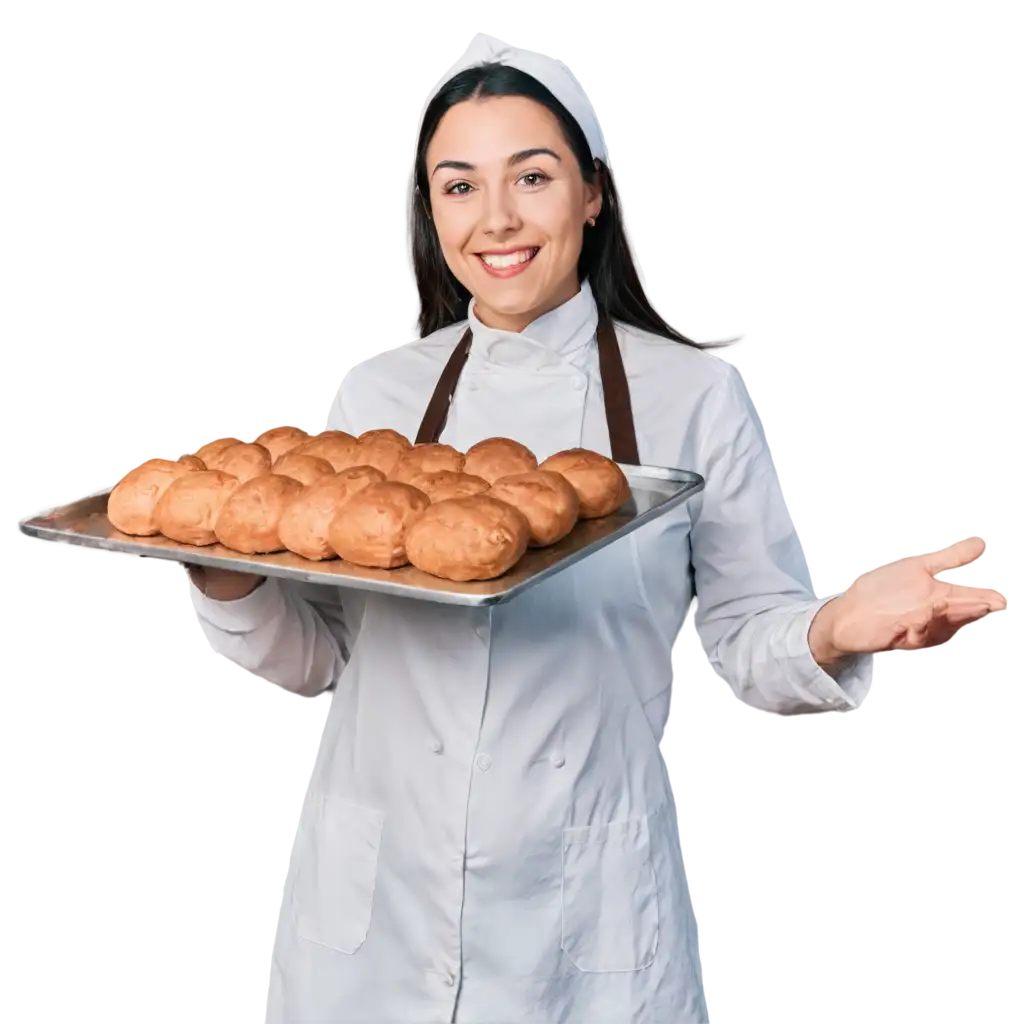 Smiling-Baker-Dressed-in-White-PNG-Image-for-Versatile-Use