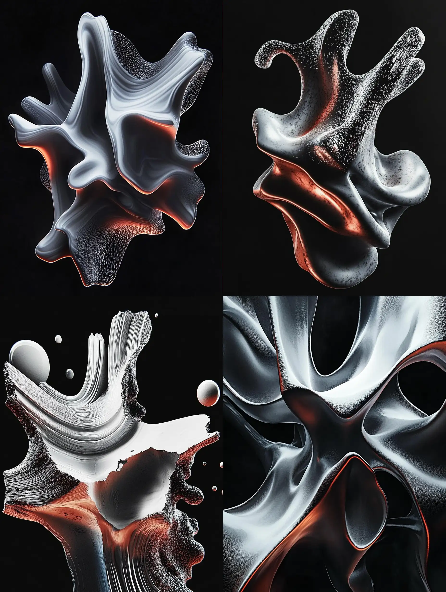 Surreal-Grey-and-Black-Solid-Forms-on-Black-Background
