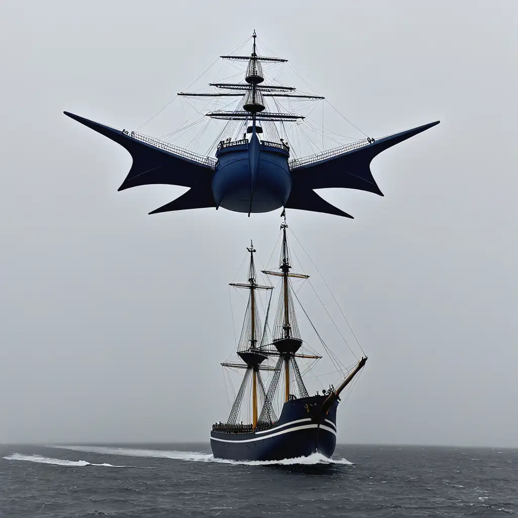 Flying-Hollnder-Ship-in-a-Stormy-Sea