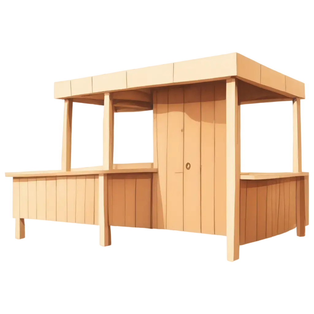 Empty-Stall-Cartoon-PNG-for-Versatile-Design-Applications