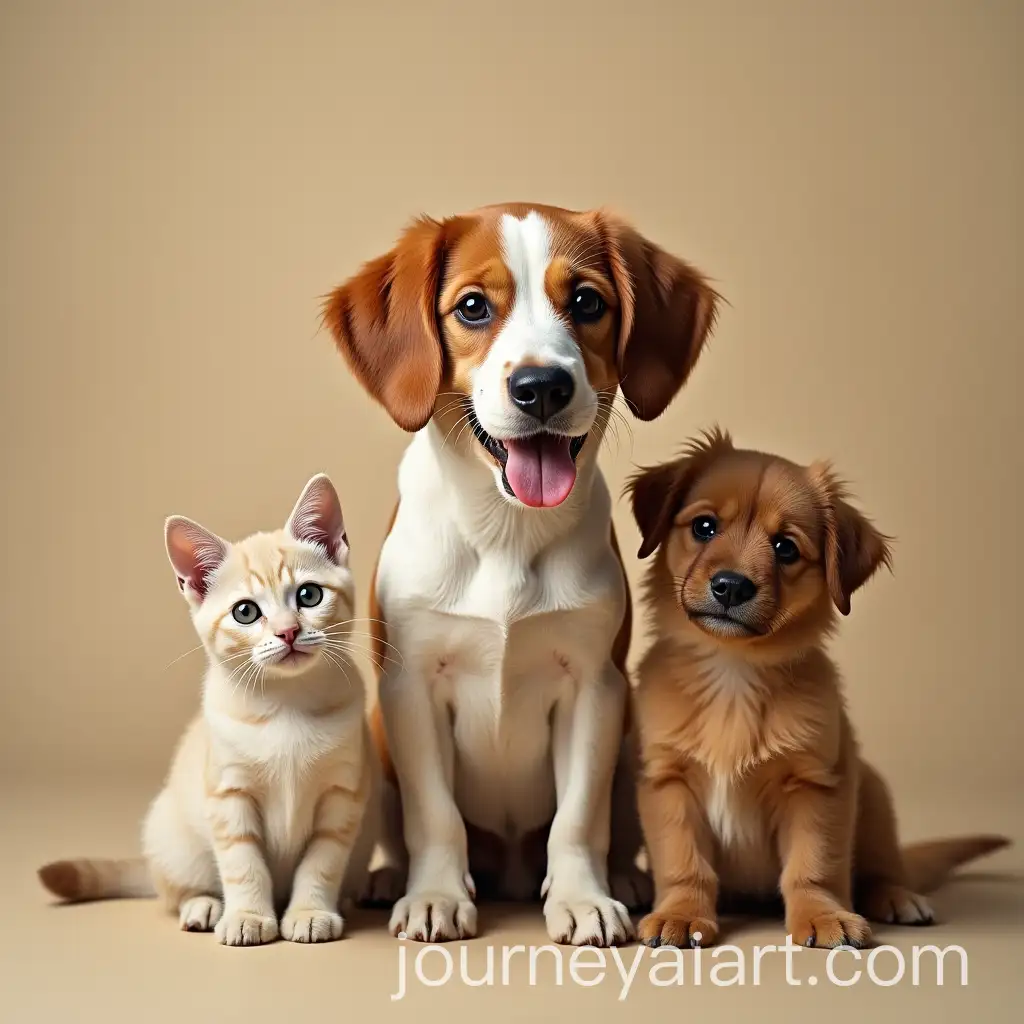 Playful-Dogs-and-Cats-in-a-Vibrant-AnimalThemed-Profile-Picture
