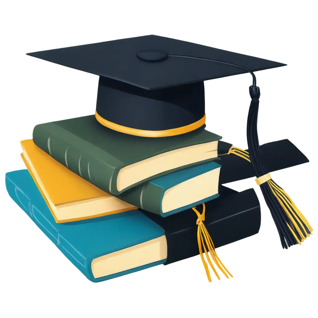 Graduation-Hat-with-Book-PNG-A-Symbol-ofPNG-Image-Usage-Scenarios-Academic-Achievement-and-Success