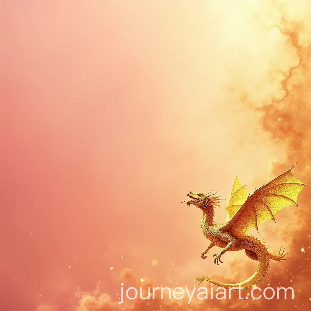 Golden-Dragon-Flying-Against-a-Pink-and-Gold-Liquid-Background