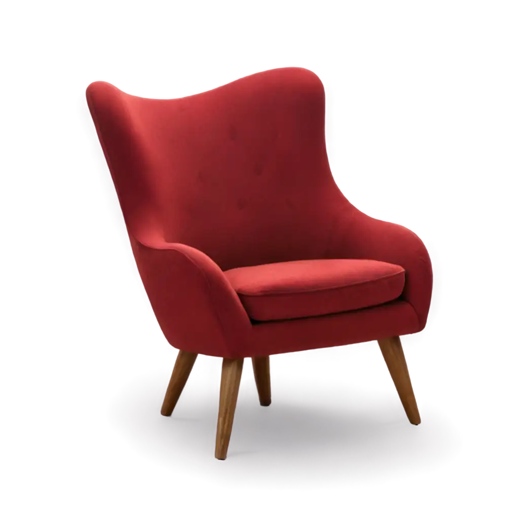 Elegant-Red-Chair-PNG-Enhance-Your-Space-with-Timeless-Sophistication