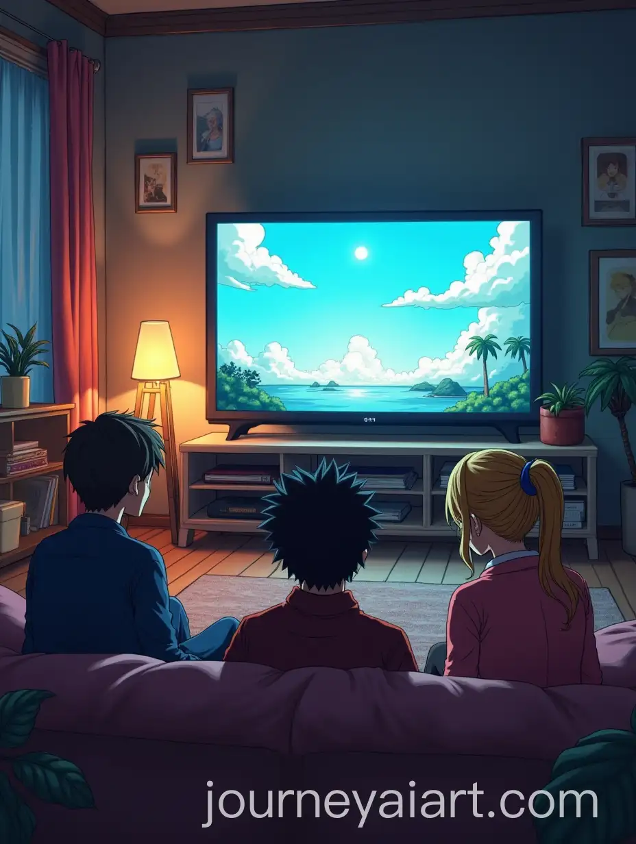 Anime-Characters-Enjoying-TV-Show-in-Cozy-Living-Room