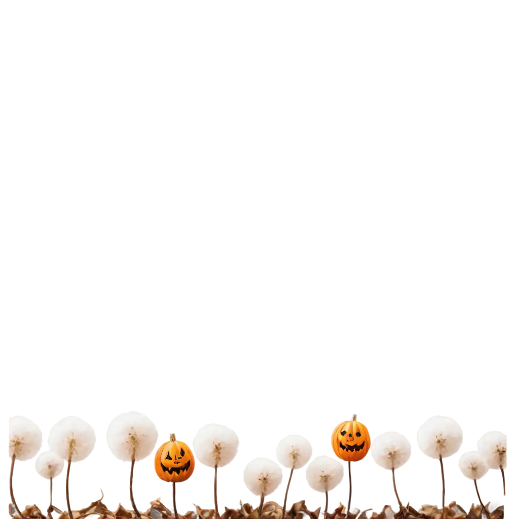 Cottonflower-PNG-Image-with-a-Spooky-Halloween-Theme-for-Creative-Use