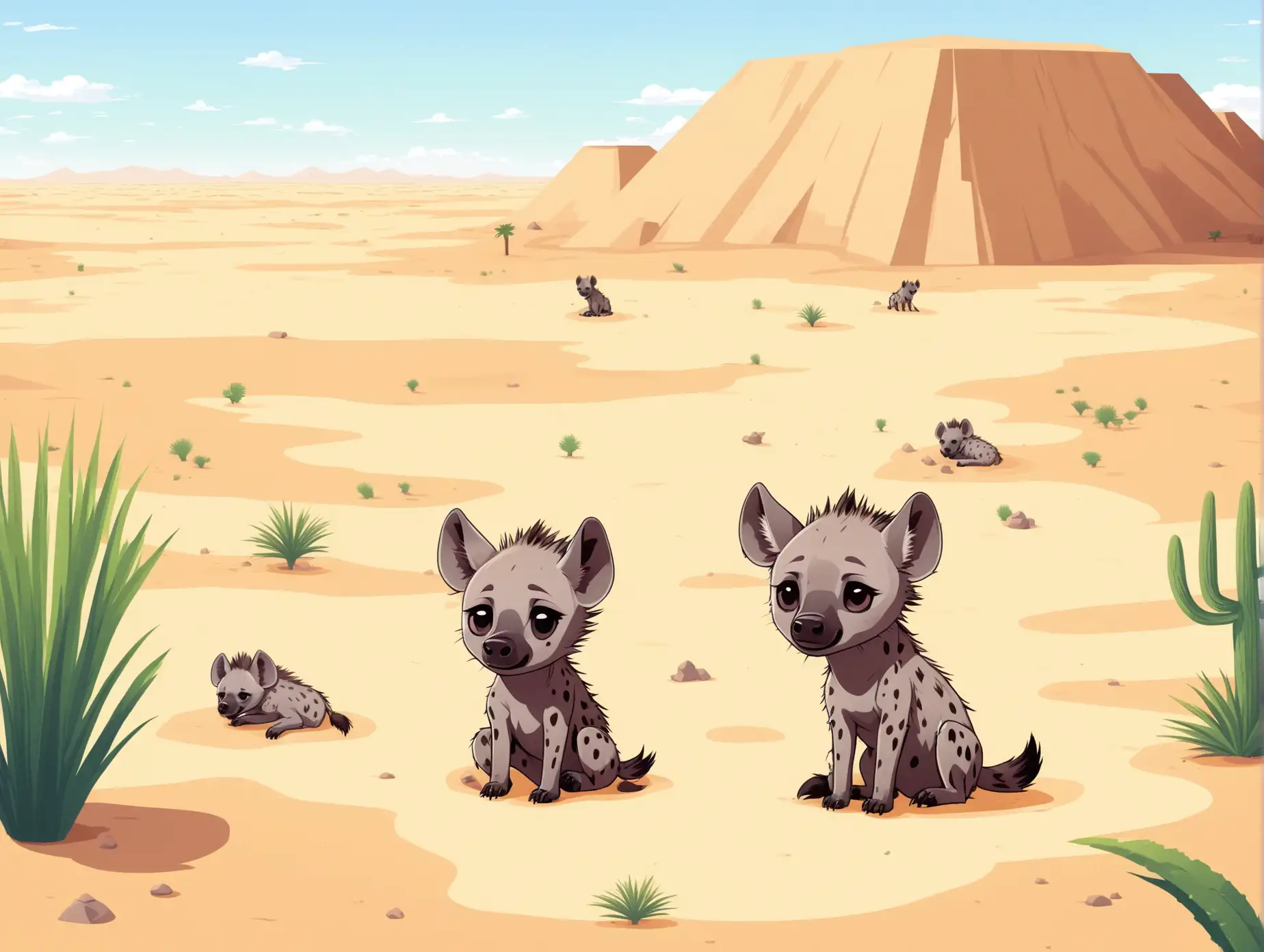 Cute-Hyena-in-a-Desert-Oasis