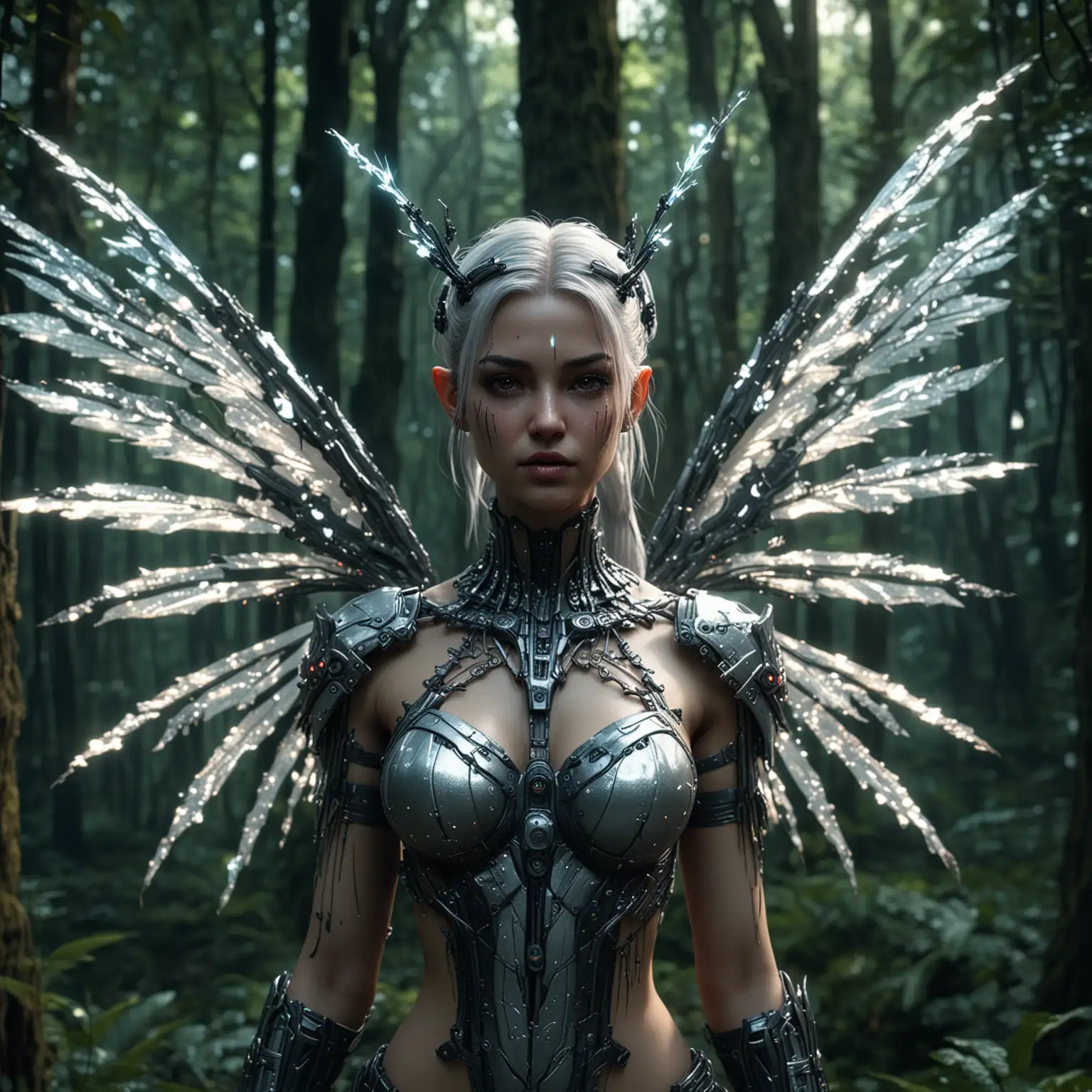 Cyberpunk-Fairy-in-a-Magical-Forest-with-Stunning-Details