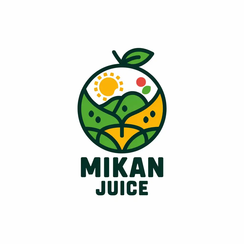 LOGO Design for Mikan Juice Vector Design with Mikan Summer Shizuoka Symbol Clear Background for Event Industry