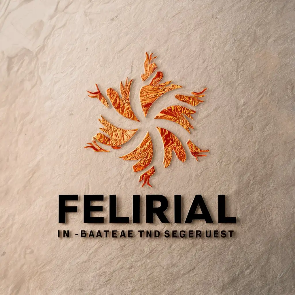 LOGO-Design-for-Felirial-Vector-Logo-with-Fire-Symbol-and-Particles-for-Internet-Industry