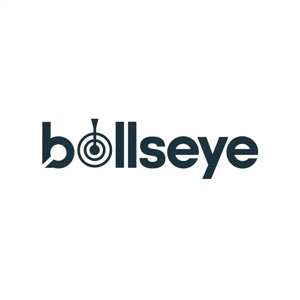 LOGO Design for Bullseye Target Symbol with Modern Font and Youthful Style for Marketing Agency