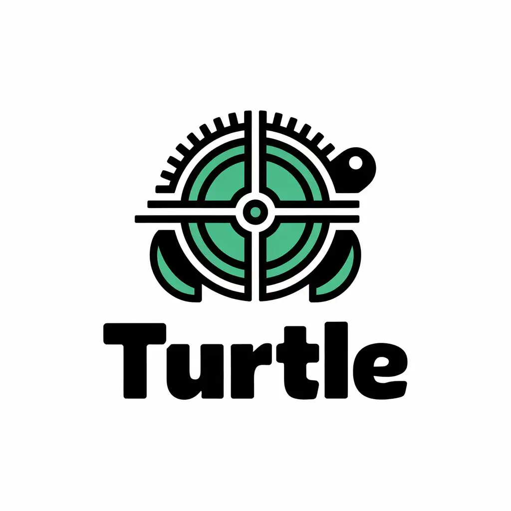 a vector logo design,with the text "Turtle", main symbol:Turtle wheel,Moderate,clear background