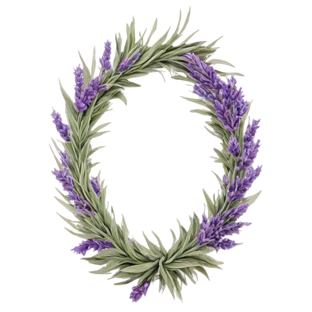 Lavender-WreathSEO-PNG-Image-Usage-PNG-Perfect-for-Elegant-NatureInspired-Designs