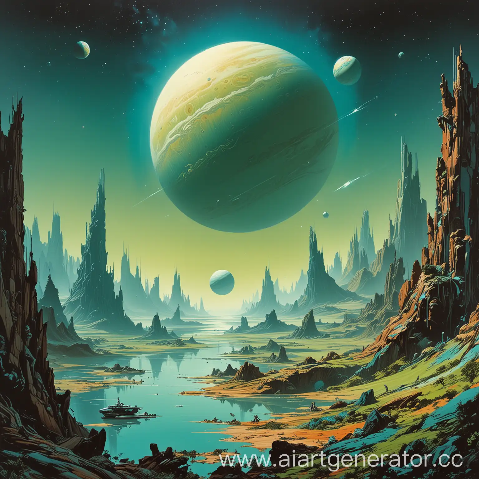 70s-SciFi-Space-Vista-with-Jupiter-in-Teal-and-Cyan