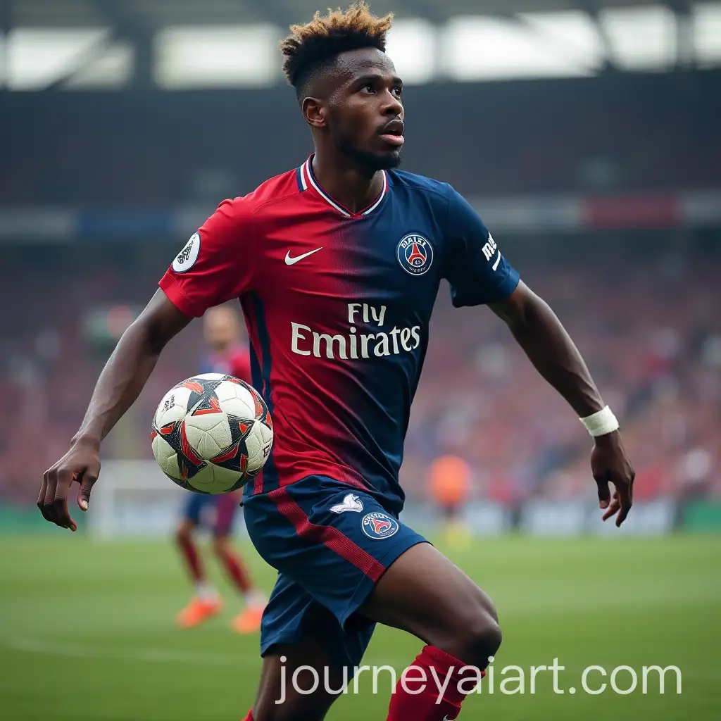 Footballer-Dreaming-of-Playing-for-Paris-SaintGermain-and-Representing-Nigeria-with-FRIDAY-Text