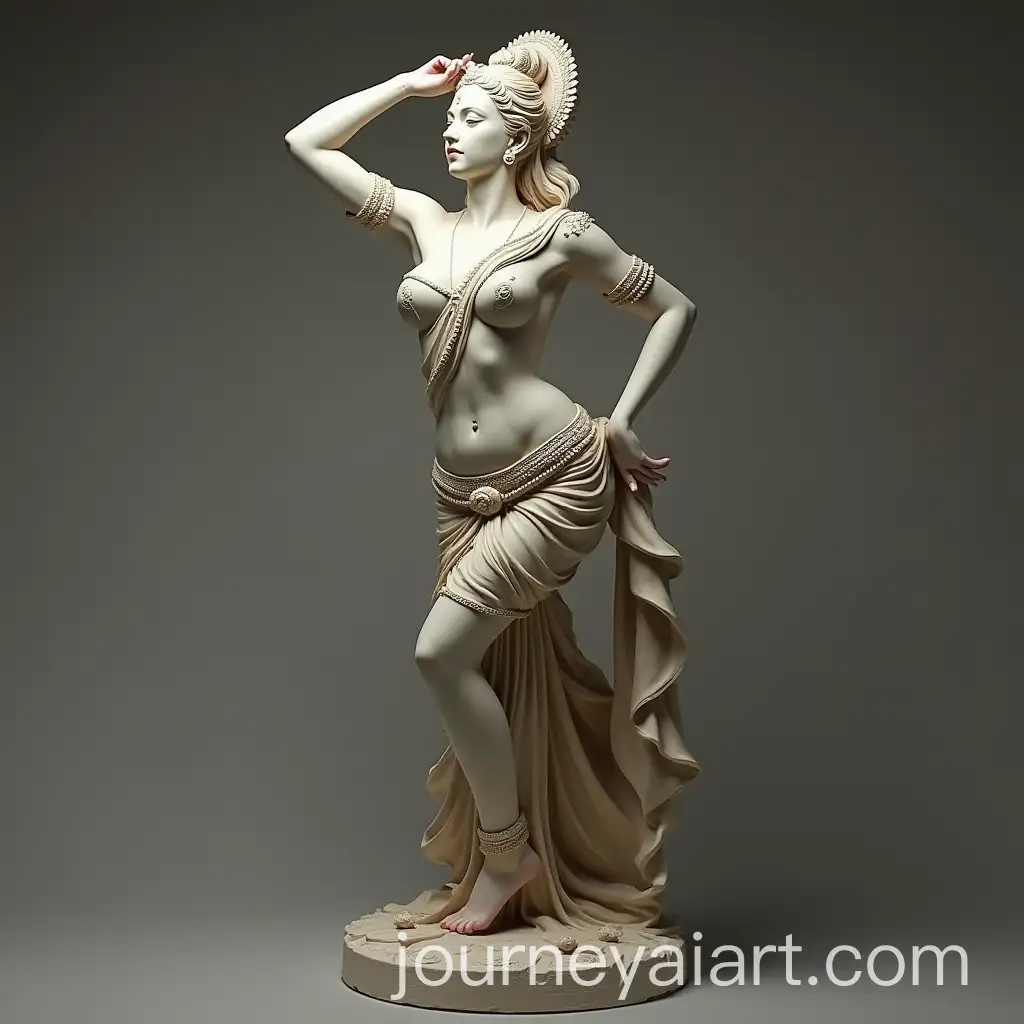 Realistic-Indian-Statue-in-Sensuous-Pose