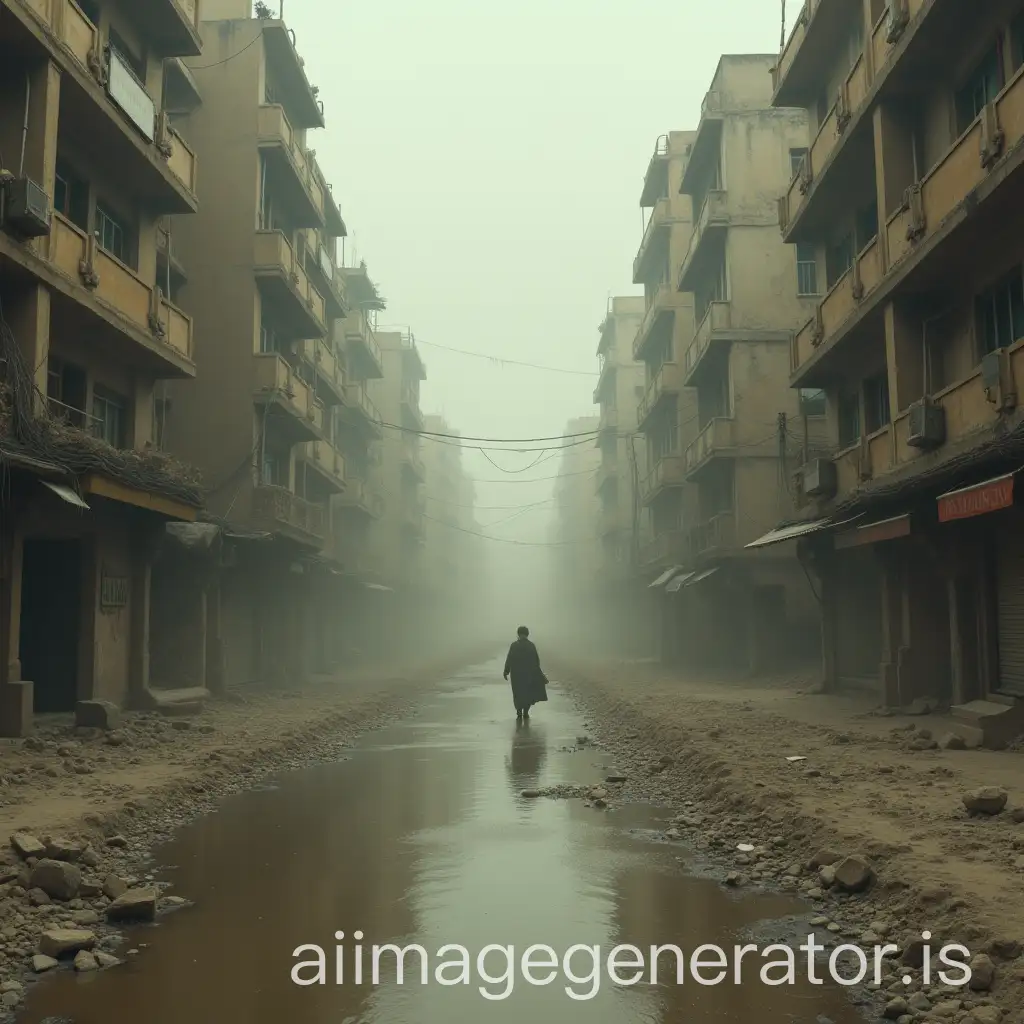 Flooded-Cityscape-with-Abandoned-Buildings-and-Desolation