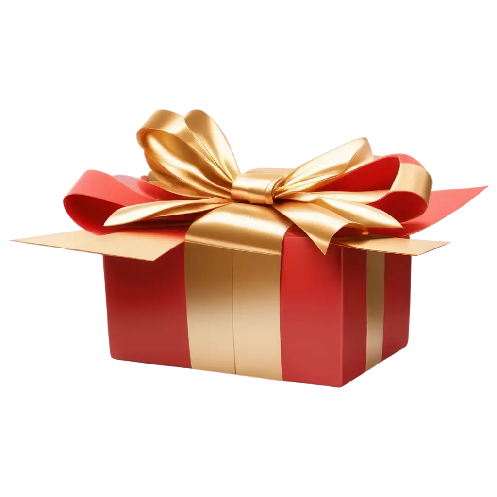 Glossy-Red-Present-Box-withPNG-Image-SEO-Analysis-Elegant-Gold-Wrapping-Ultra-HD-PNG-Image-for-Versatile-Use