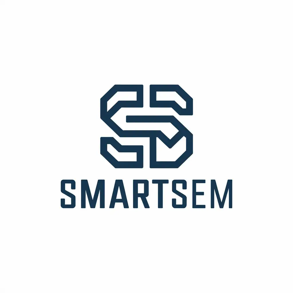 LOGO-Design-For-SmartSem-TextBased-Logo-for-Technology-Industry