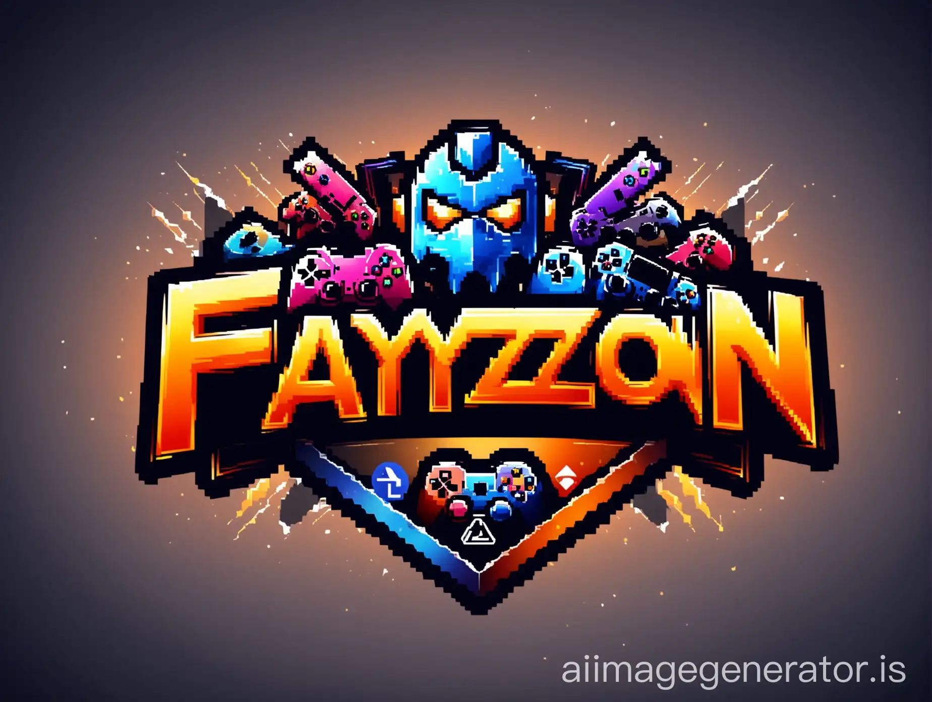 create a gaming logo from the name FAYZON