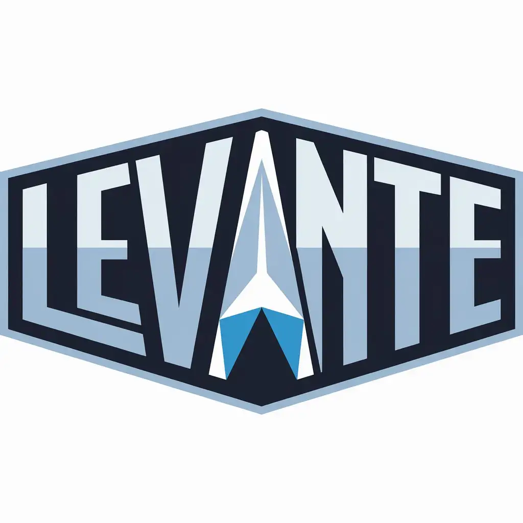 LEVANTE-Logo-with-Angular-Font-and-Ice-Design-in-Light-and-Dark-Blue