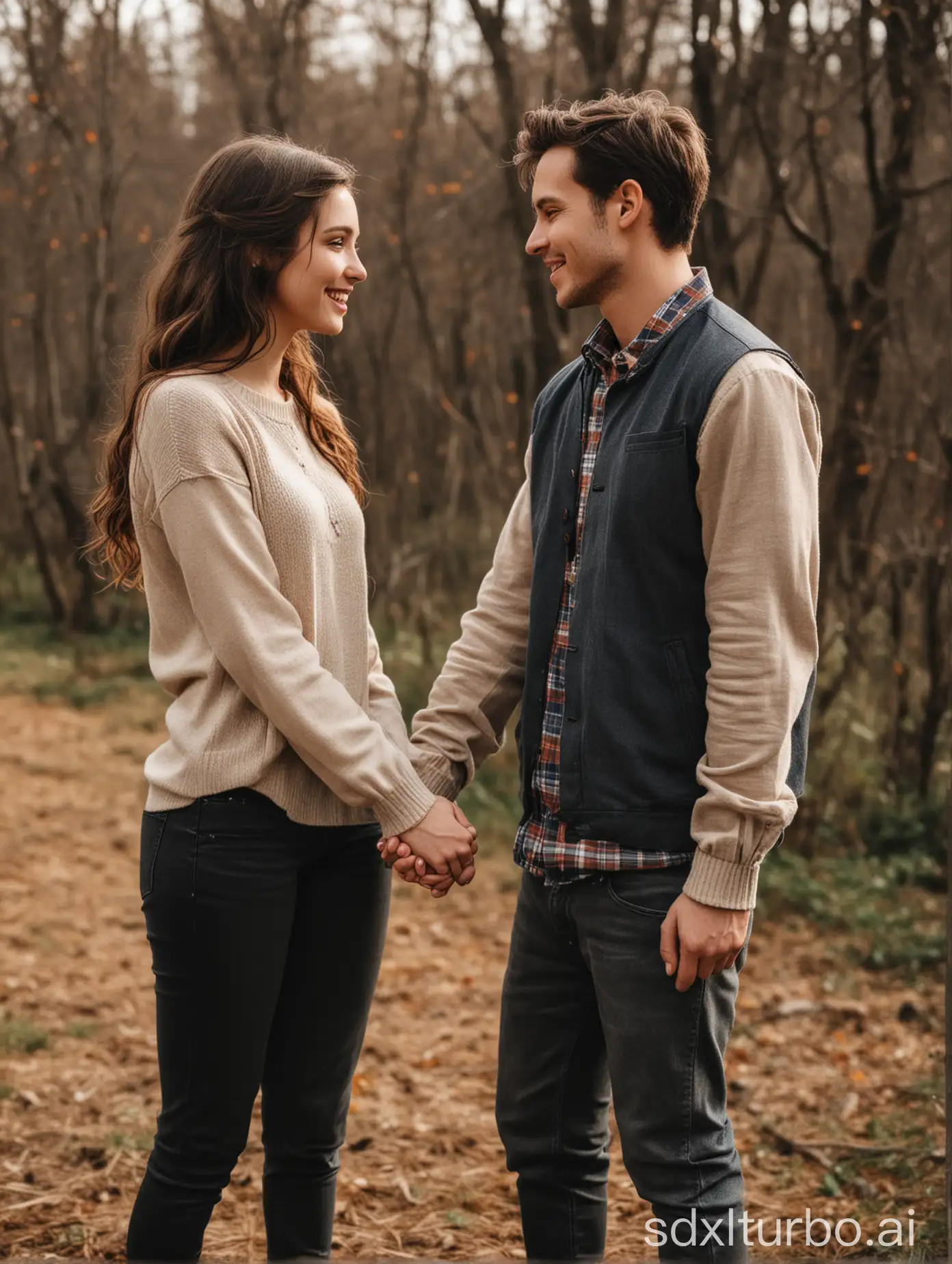 Young-Couple-in-Love-Holding-Hands-and-Gazing-into-Each-Others-Eyes