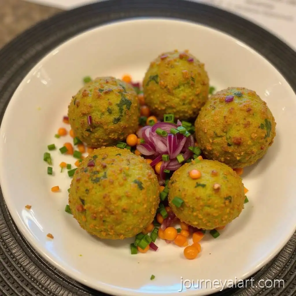 Delicious-Lebanese-Falafel-on-a-Plate-with-Garnishes