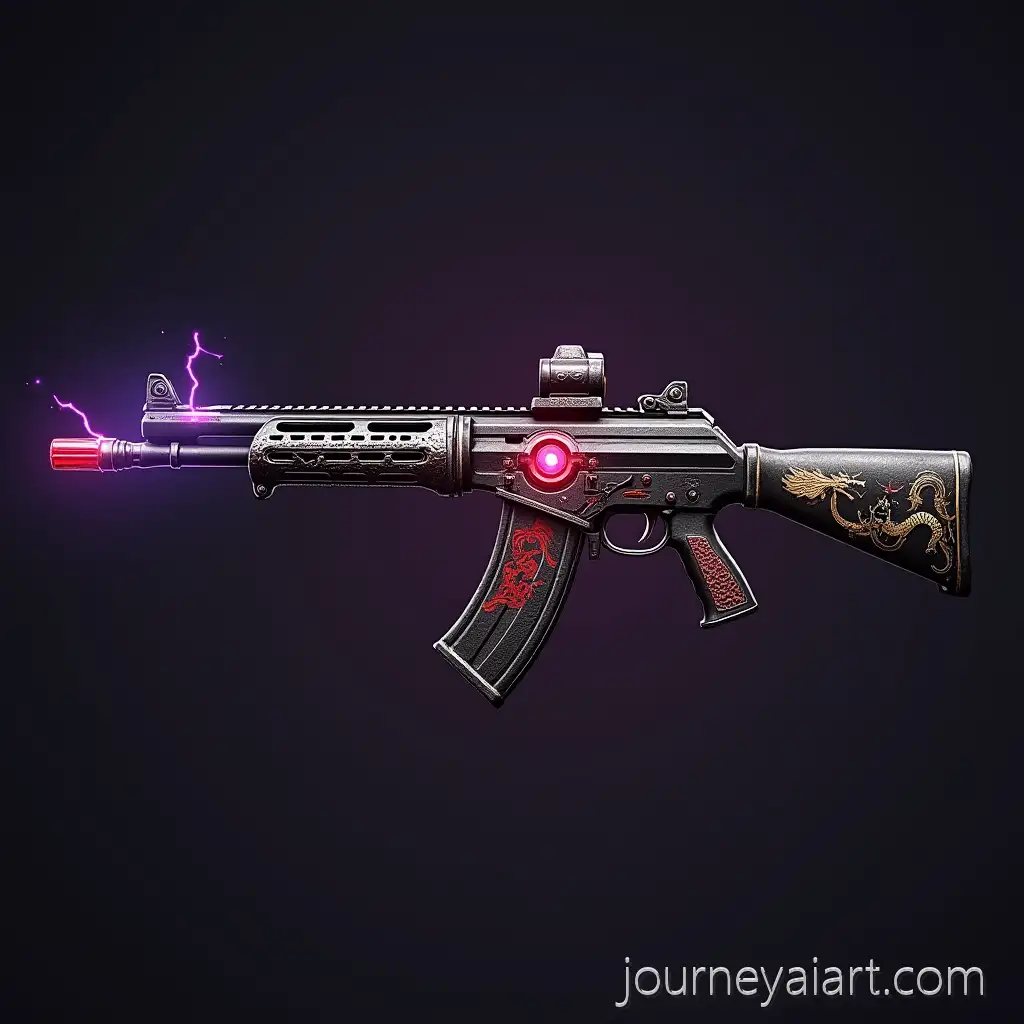 AWM-Level-7AWM-dragon-skin-design-Skin-for-Free-Fire-with-Black-Eastern-Dragon-Theme-and-Glowing-Red-Gem