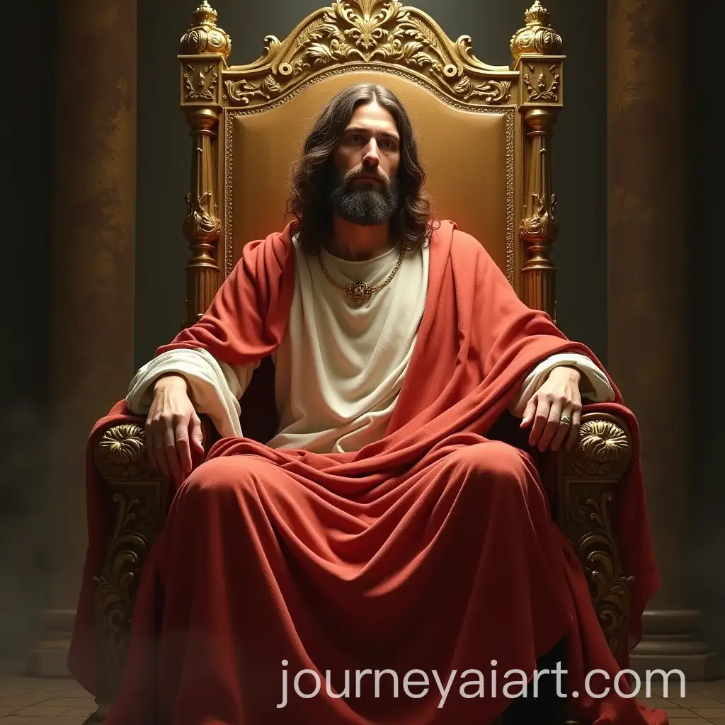 Majestic-Depiction-of-Jesus-on-His-Throne