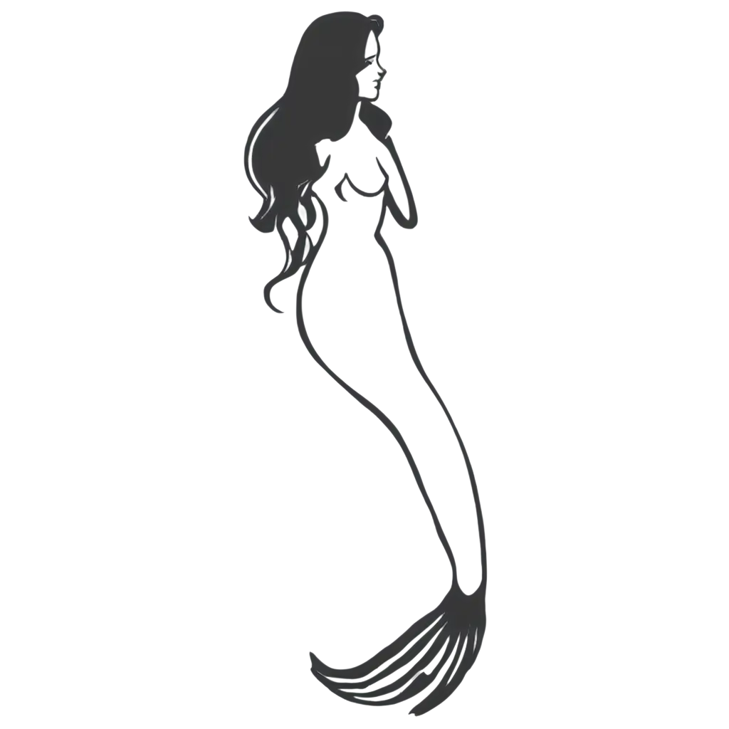 Realistic-Mermaid-Stencil-Black-and-White-Outlines-PNGSEO-PNG-Image-Analysis-Image-for-Creative-Projects