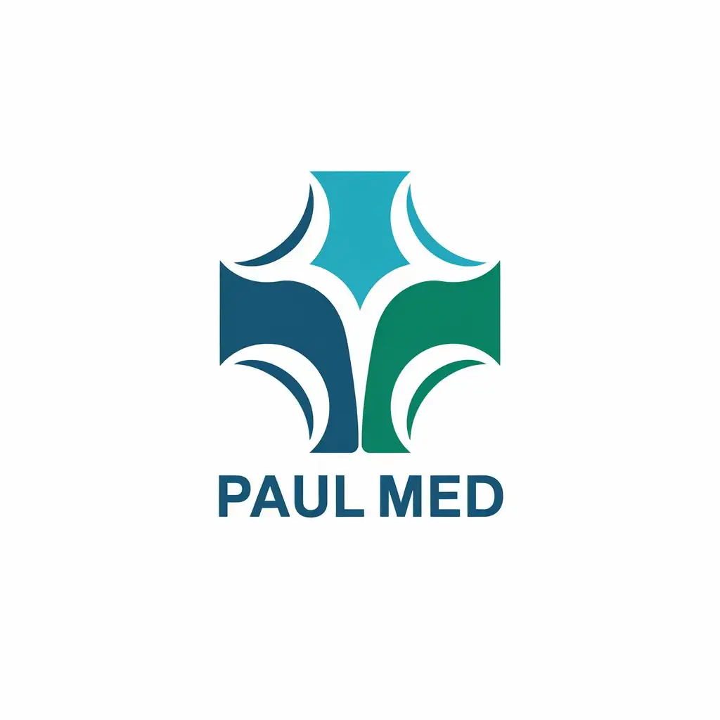 LOGO Design for Paul Med Vector Logo with Healthcare Symbol for Medical Dental Industry