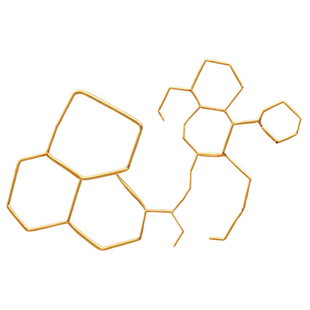 Dark-Gold-Hexagon-3D-Figure-PNG-Image-for-HighQuality-Graphics-and-Design