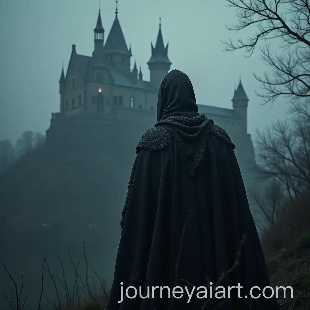Dark-Knight-Against-Backdrop-of-Castle-in-Dark-Fantasy-Style